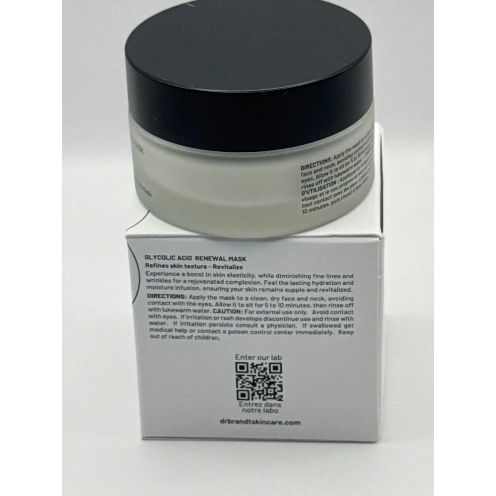 Dr. B LAB Glycolic Acid Renewal Mask 1oz 30g Exfoliating‎ Face Treatment NIB